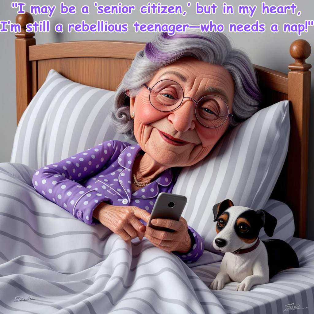 15 Cartoon Illustrations of Old Ladies That Will Bring You Joy