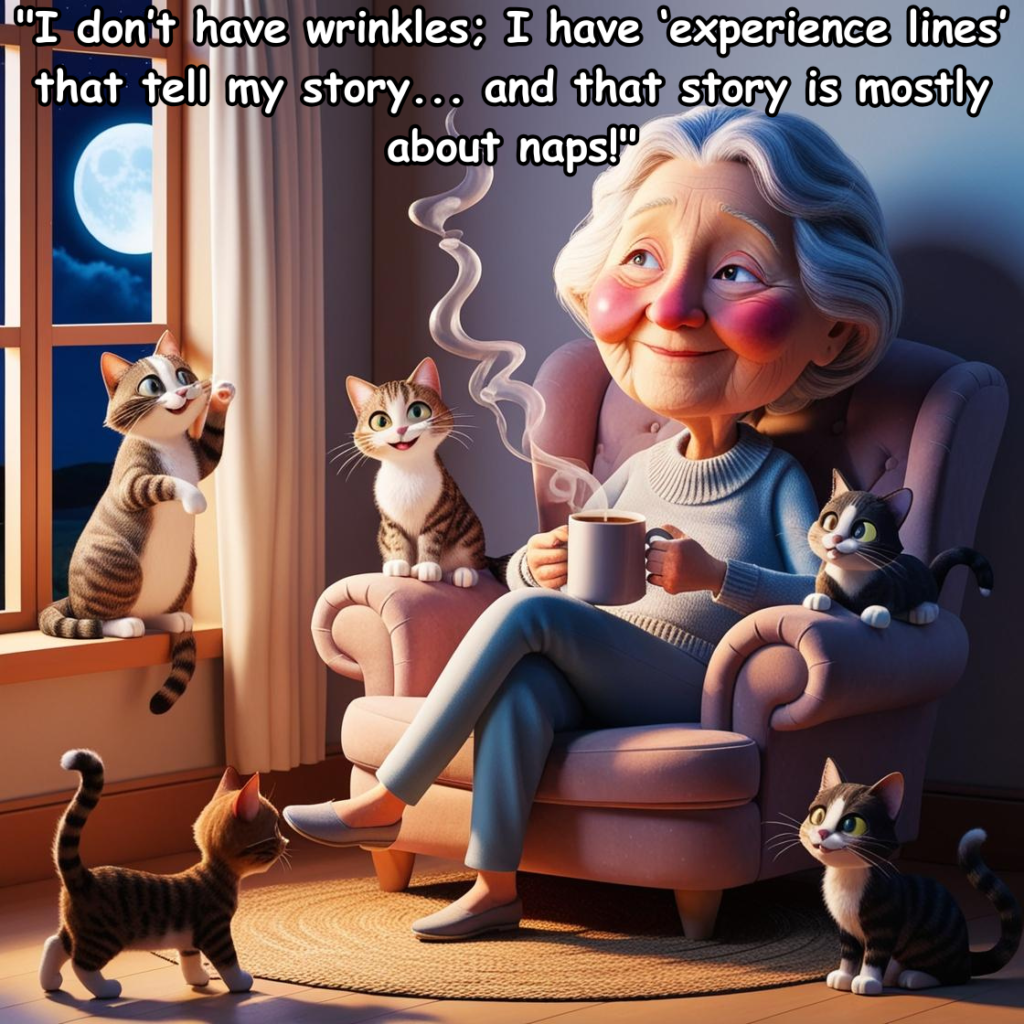 15 Cartoon Illustrations of Old Ladies That Will Bring You Joy