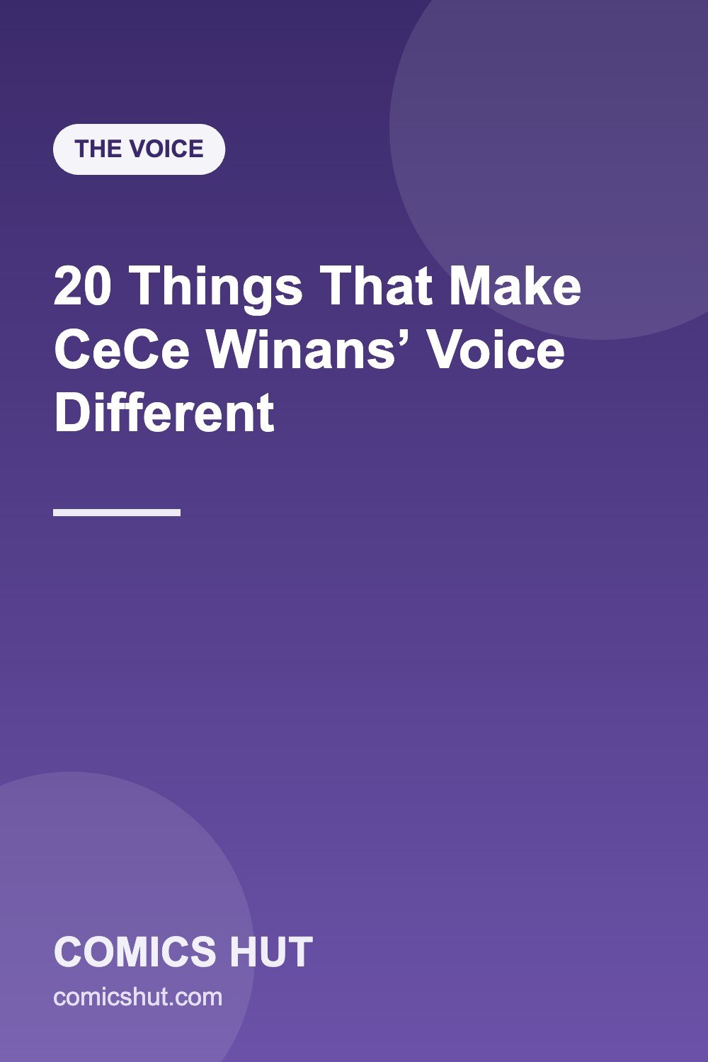 20 Things That Make CeCe Winans’ Voice Different
