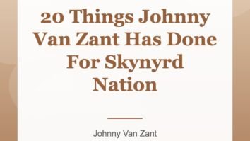 20 Things Johnny Van Zant Has Done For Skynyrd Nation