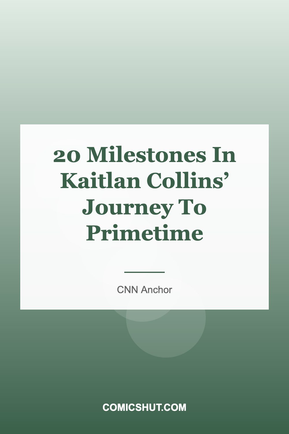 20 Milestones In Kaitlan Collins’ Journey To Primetime