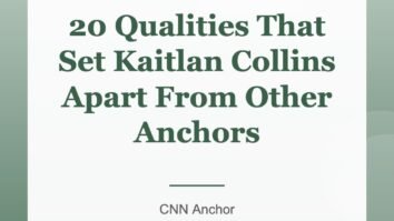 20 Qualities That Set Kaitlan Collins Apart From Other Anchors