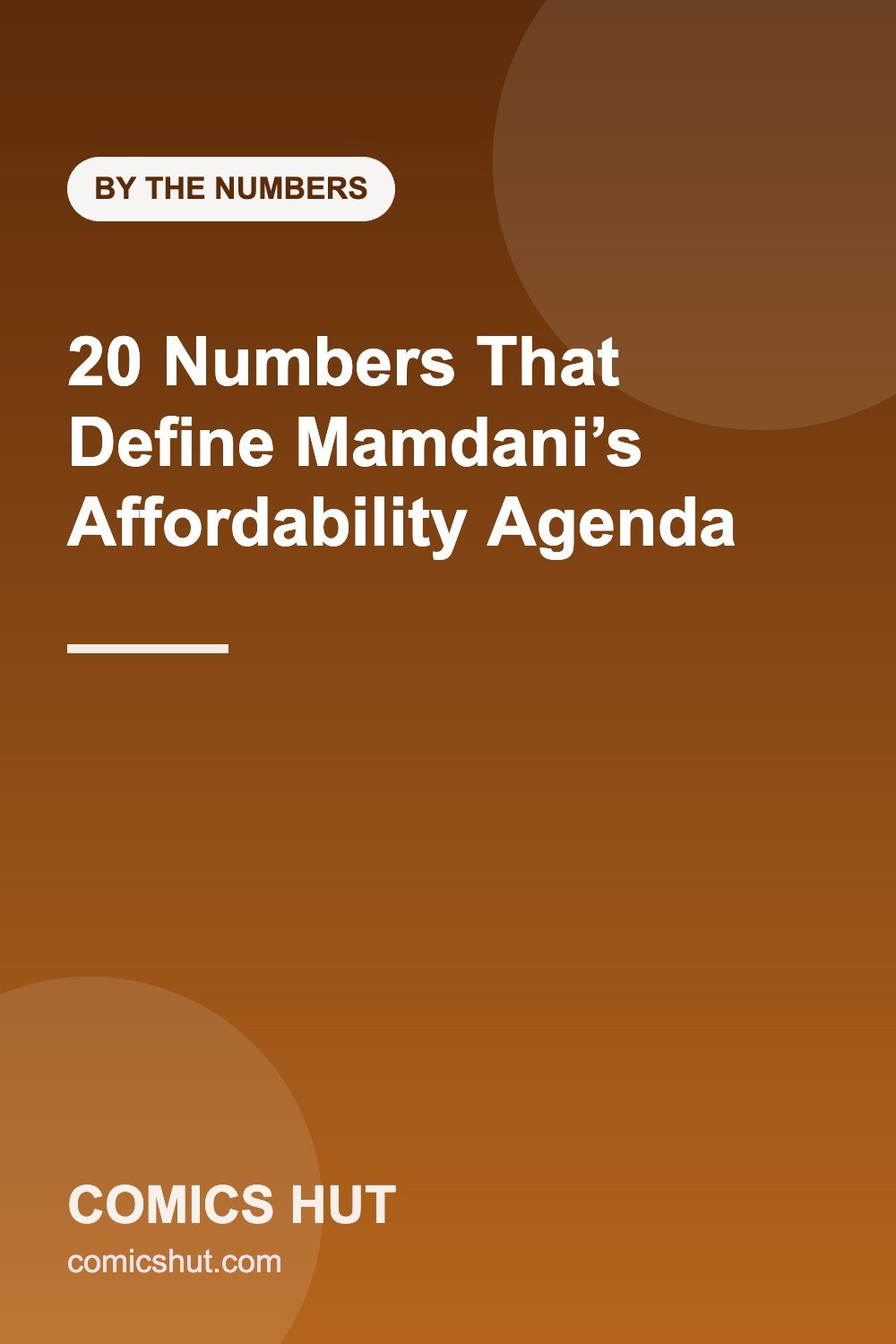 20 Numbers That Define Mamdani’s Affordability Agenda