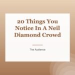 20 Things You Notice In A Neil Diamond Crowd