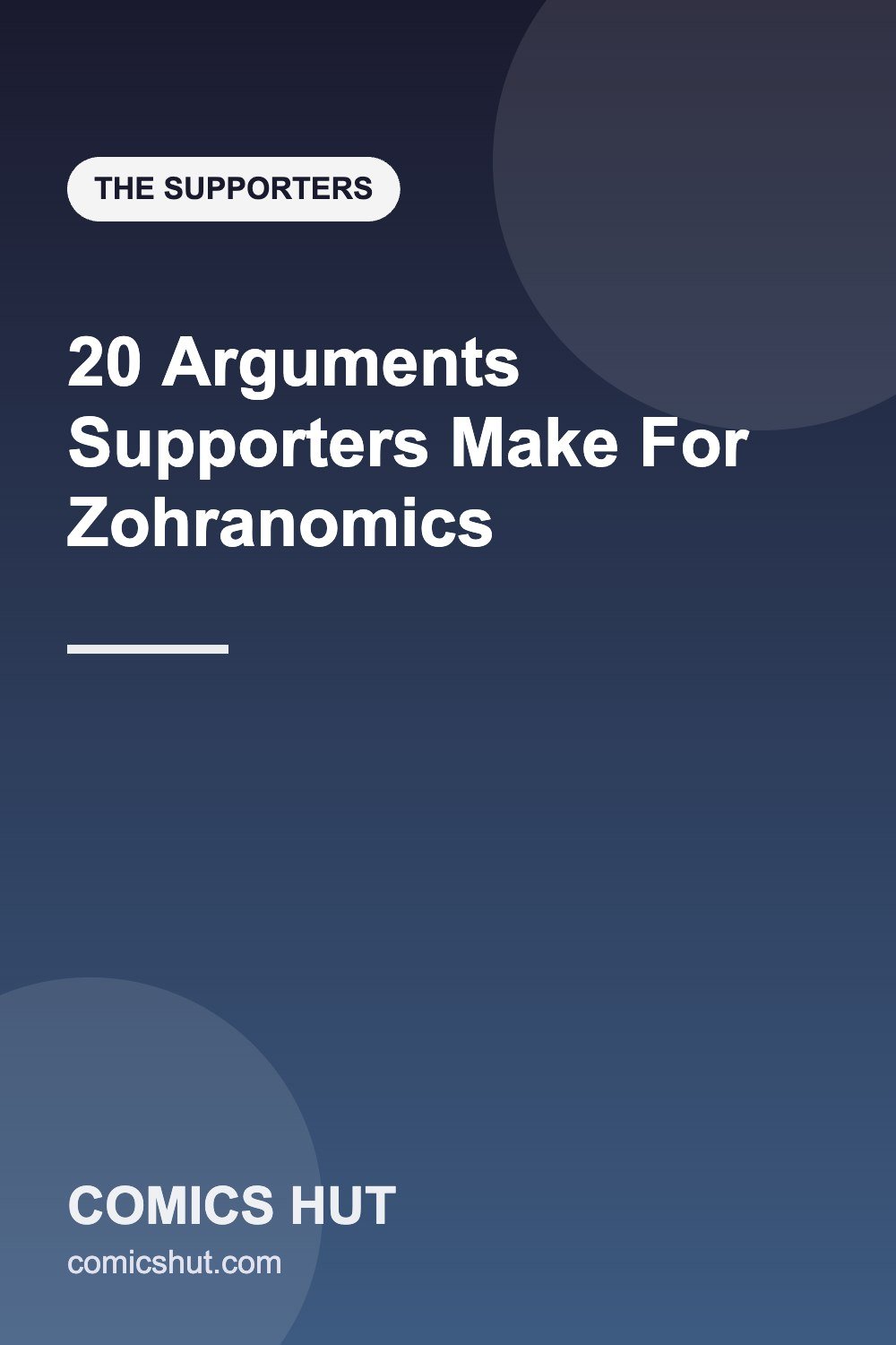 20 Arguments Supporters Make For Zohranomics