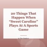20 Things That Happen When “Sweet Caroline” Plays At A Sports Game
